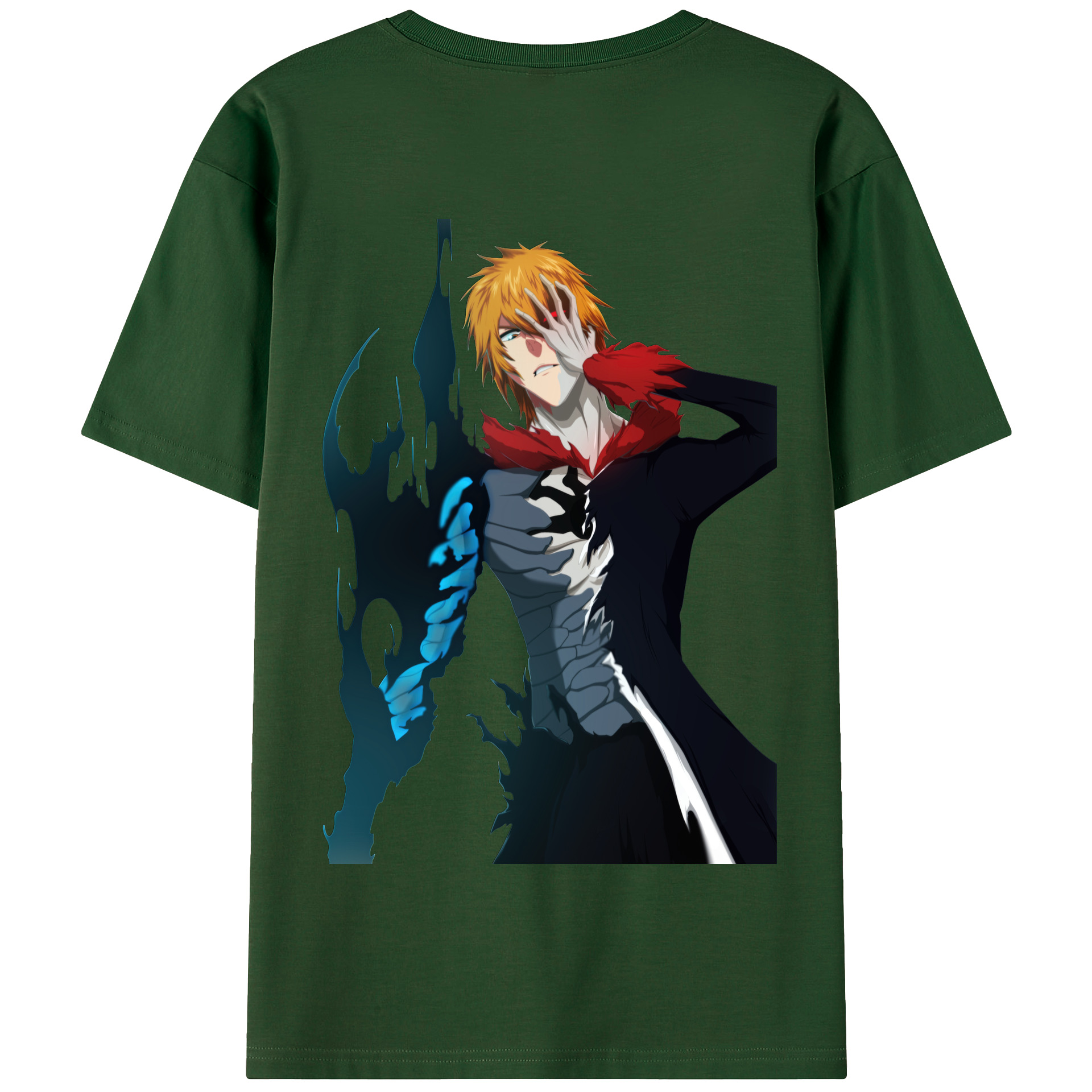 （画像用） ブリーチ 黒崎一護（くろさき いちご）BLEACH Kurosaki Ichigo 綿100％半袖Tシャツ（背面プリント）